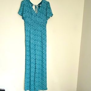 Never worn green long jumpsuit